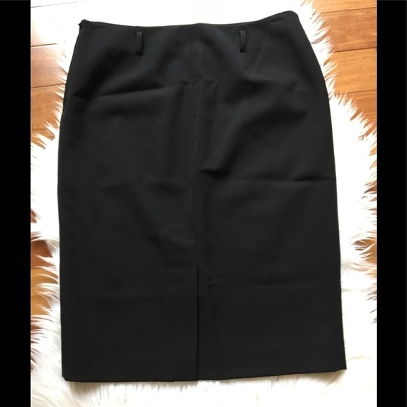 W.Prada Wool Pencil Black Skirt 40/4 - Picture 3 of 8